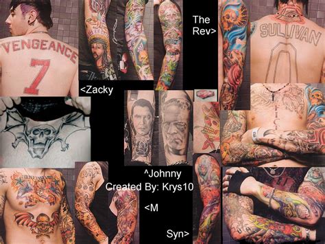 Avenged Sevenfolds Personnel Tattoos Style