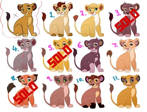 Male and Female - Lion Cub Adopts! by lulu -- Fur Affinity [dot] net