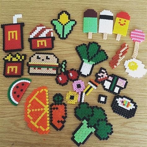 Pin by FrogQueenLaurel on Food and Drink | Perler bead templates, Hama ...