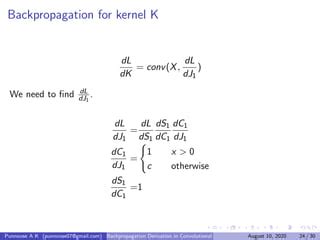 Cnn backpropagation derivation | PPT