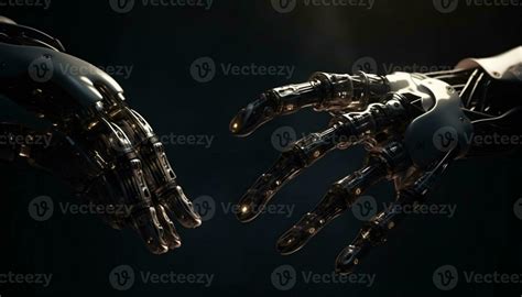 Robotic arm reflects futuristic technology in studio shot generated by AI 24945097 Stock Photo ...