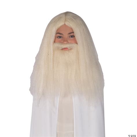 Gandalf Wig And Beard White - SpicyLegs.com