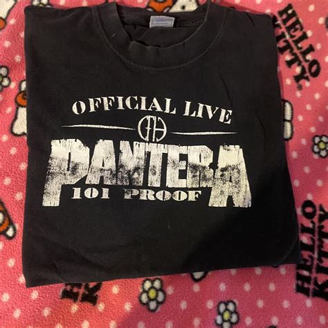 Vintage L pantera band T shirt - Depop