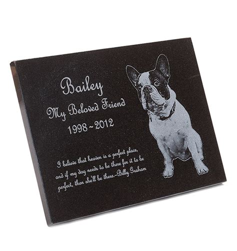 Dog Memorial Plaque - Custom Engraved Granite | Laser Perfect Gifts