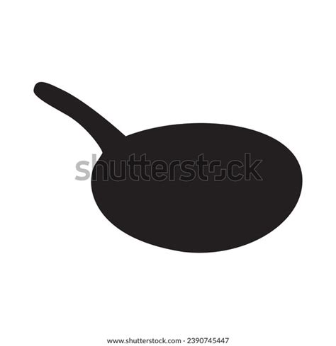 Silhouette Frying Pan Cooking Utensil Stock Vector (Royalty Free ...