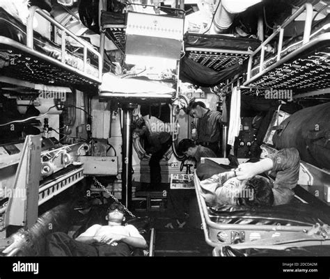 WWII, Submarine Crew Quarters, 1940s Stock Photo - Alamy