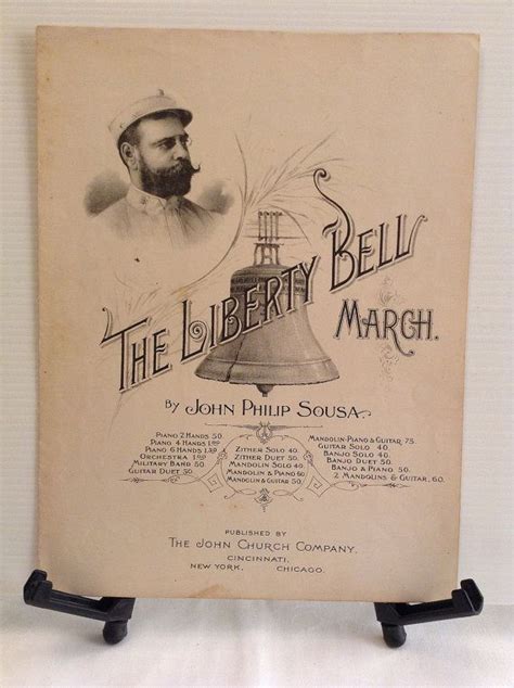 The Liberty Bell March 1893 Sheet Music by John Philip Sousa Patriotic ...