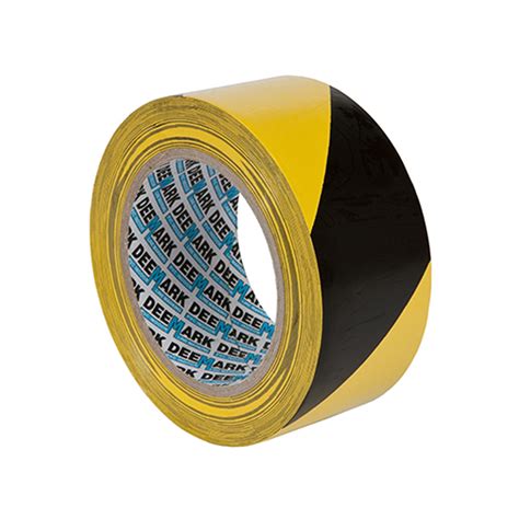 Black & Yellow Floor Tape 50mmx33m - Solmedia