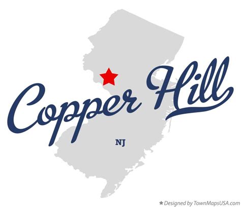 Map of Copper Hill, NJ, New Jersey