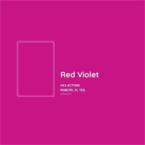 Red Violet Complementary or Opposite Color Name and Code (#C71585) - colorxs.com