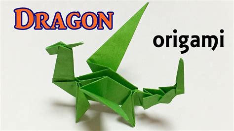 Origami dragon tutorial step by step | How to make a paper dragon one piece of paper - YouTube