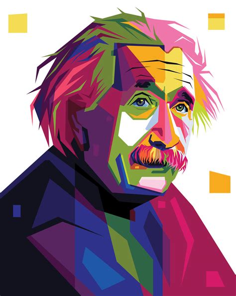 Albert Einstein In Pop Art Portrait Illustration by Emer17 on DeviantArt