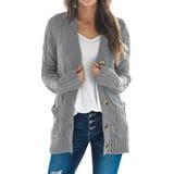 Time and Tru Women's Everyday Cardigan Sweater - Walmart.com