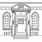 Post Office Coloring Page 53473 42300 sketch template