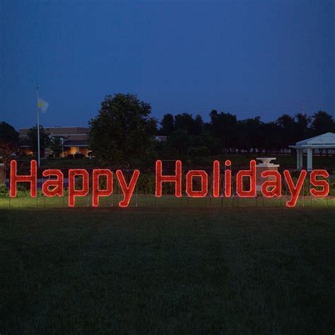 Outdoor Lighted Christmas Signs, Commercial Holiday Signs ...