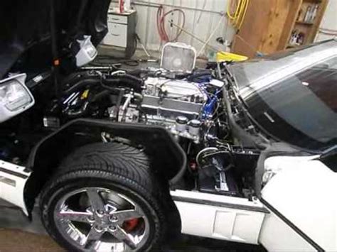 4-11-14 89 Corvette engine detail then up for sale - YouTube