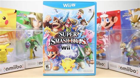 Super Smash Bros. for Nintendo Wii U + Amiibo Figures (Unboxing) - YouTube