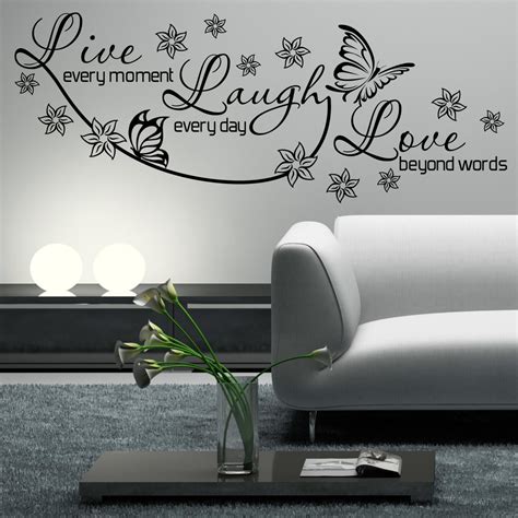 Live Laugh Love Wall Decal Wall Art Sticker Lounge Room Quote