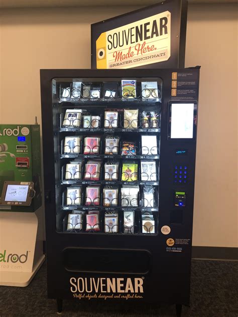 Vending Machine at the Cincinnati Airport that sells locally made products, art, and souvenirs ...