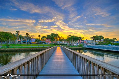 Daytona Beach Florida Sunset From Pier | HDR Photography by Captain Kimo