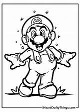 Free Mario Brothers Coloring Pages sketch template