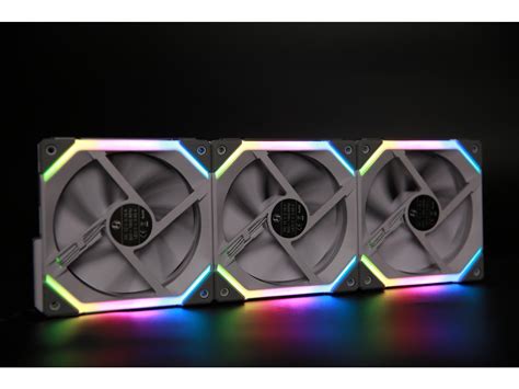 LIAN LI UNI FAN SL120 RGB WHITE 3X 12CM FAN PACK WITH CONTROLLER ---UF ...