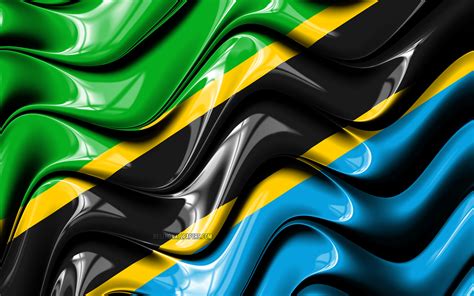 Download wallpapers Tanzanian flag, 4k, Africa, national symbols, Flag ...