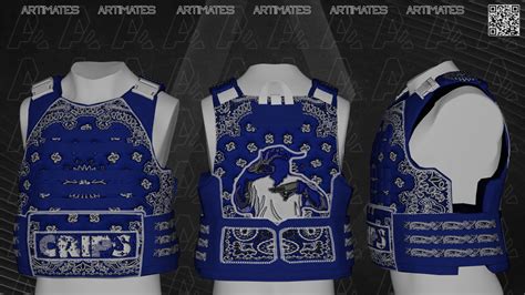 Crips Basic Vest - FiveM Clothing