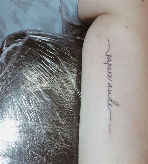 Sapere aude - Dare to know in Latin. My first of many. #TattooIdeasFirst | Feminist tattoo ...