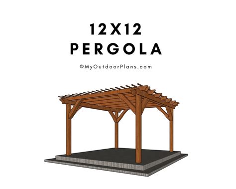 12×12 pergola plans | MyOutdoorPlans | Free Woodworking Plans and Projects, DIY Shed, Wooden ...