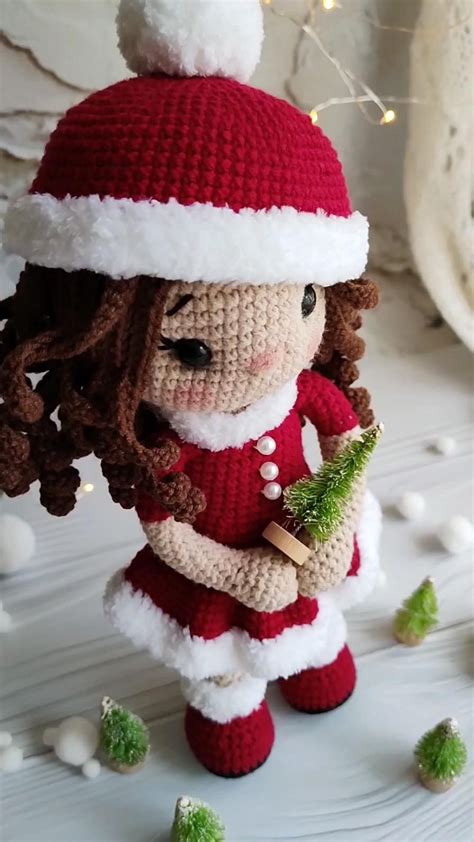 Christmas santa doll crochet pattern – Artofit