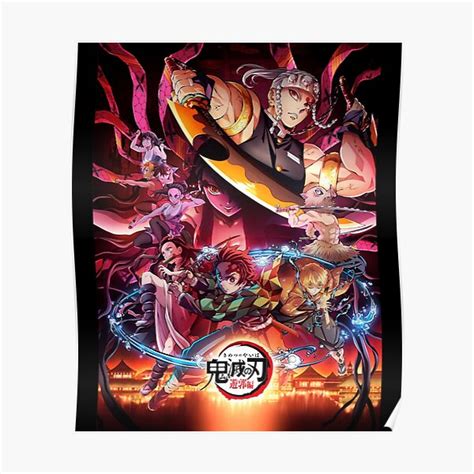 "Demon Slayer Entertainment District Arc Classic ." Poster for Sale by dillojord | Redbubble