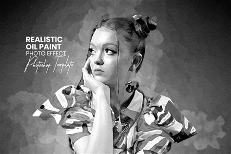 Black Realistic Oil Paint Effect