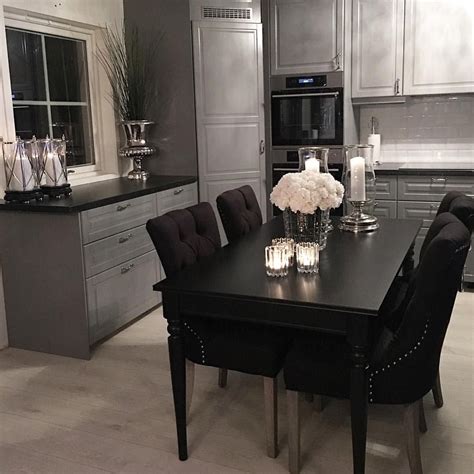 @KortenStEiN | Dining room table decor, Black dining room table, Dining table black