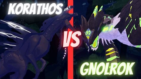 KORATHOS VS GNOLROK | Creatures of Sonaria - YouTube