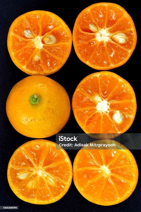 Closed Up Fresh Kumquat Fruits Black Background Stock Photo - Download Image Now - Backgrounds ...