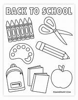 Free Printable Back To School Coloring Page  Pjs And Paint sketch template