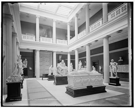 Corner of sculpture hall, Corcoran Gallery of Art, Washington, D.C. | Corcoran, Gallery, Sculpture