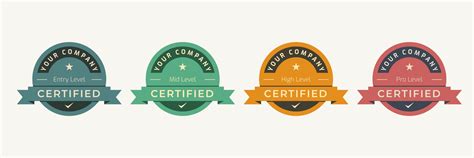 Certified logo badge template. Digital Certification emblem with ...