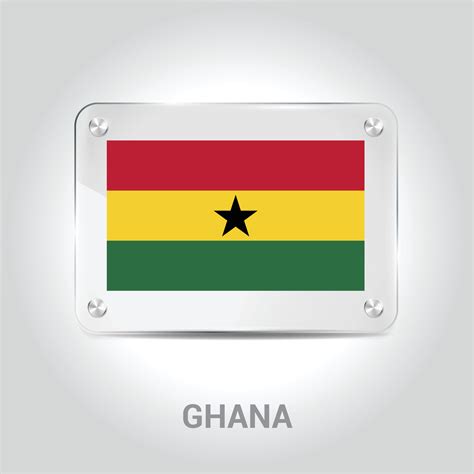 Ghana flag design vector 13370547 Vector Art at Vecteezy