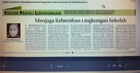 Contoh Teks Editorial Tentang Lingkungan Hidup Bersih - Ruang Belajar