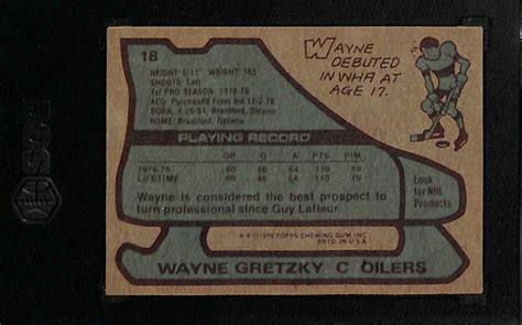 Lot Detail - 1979-80 Topps Wayne Gretzky Rookie Card #18 Graded SGC 3