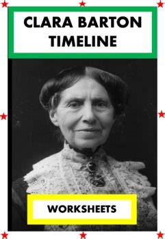 CLARA BARTON Timeline Worksheet Activities by CURIOUS CAT | TPT