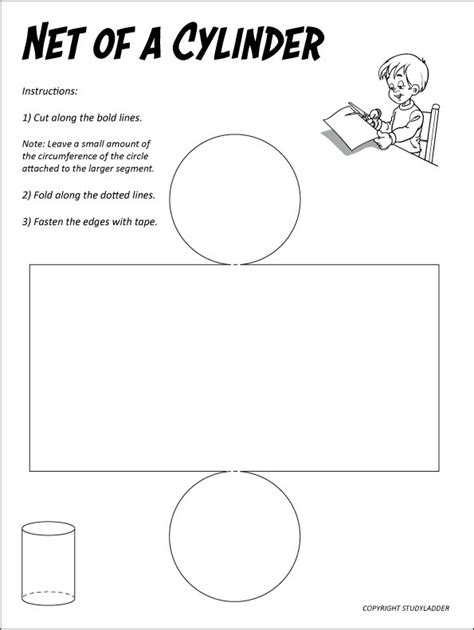 Net of a cylinder - Studyladder Interactive Learning Games