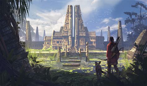 Ancient Temple by Hakob Minasian : r/ImaginaryTemples