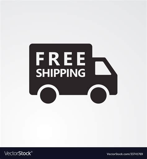 Free shipping truck icon Royalty Free Vector Image