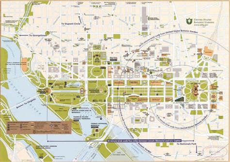 Map of Washington DC walking: walking tours and walk routes of ...