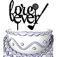 Amazon.com: Meijiafei Cursive Forever Golf Silhouette Custom Wedding Anniversary Cake Topper ...