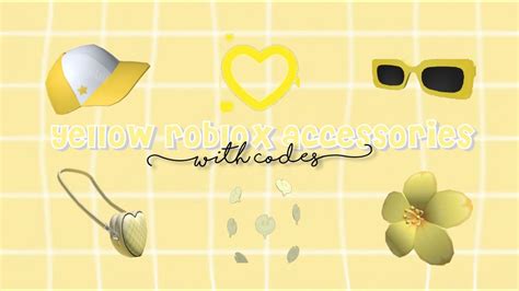 YELLOW roblox accessories || with CODES! 🍋 - YouTube