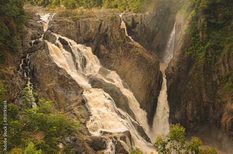 Barron falls in wet season Stock Photo | Adobe Stock